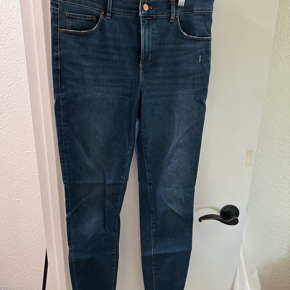 Ann Taylor Dark Wash Skinny Jeans